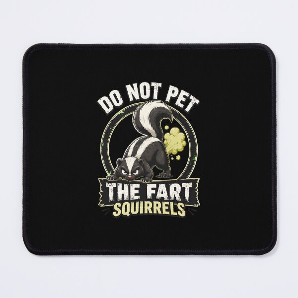 Item preview, DO NOT PET THE FART SQUIRRELS Funny Skunk Graphic Tee designed and sold by PaletteArc.