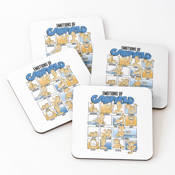 Item preview, Garfield Emotions Blue Grid designed and sold by FlocreeperBytin.
