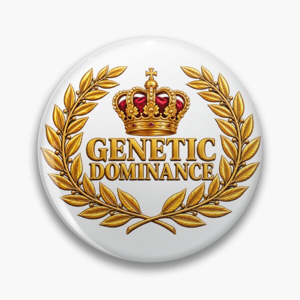 Item preview, Golden genetic dominance Crown Laurel Wreath Emblem designed and sold by FinallBoss.