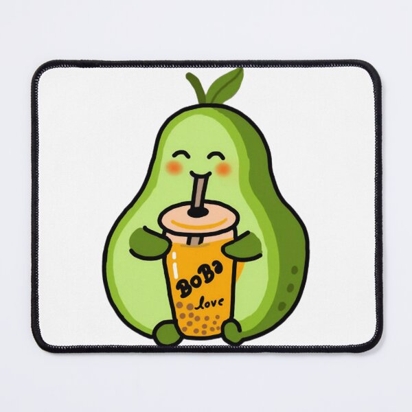 Item preview, Avocado Baby With Smoothie Cute Kawaii Boba Drink Art designed and sold by Ladicreatis.