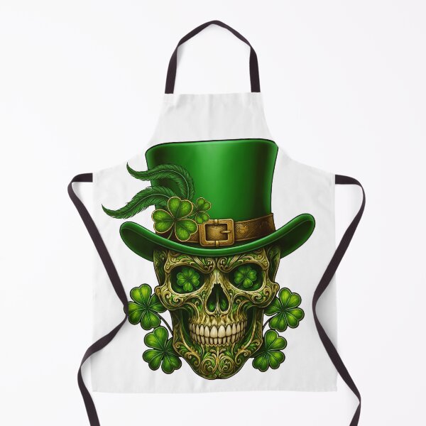 Item preview, St Patrick’s Day Sugar Skull Shamrock designed and sold by varin-studio.