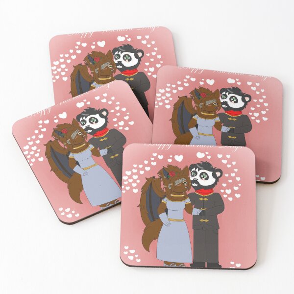 Item preview, Cute Furry Couple Happy Valentine Day designed and sold by MardonesSTO.