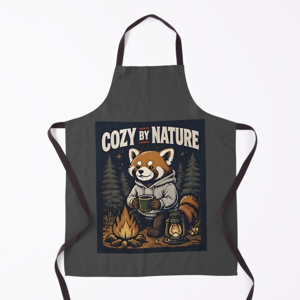Item preview, Cozy By Nature Red Panda Hoodie – Camping Vibes Design designed and sold by Icareis-Studios.