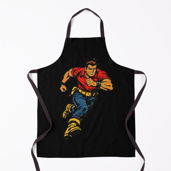 Item preview, Vintage Action Hero Running Art | Retro Halftone Comic Book Character designed and sold by Creatby7030.