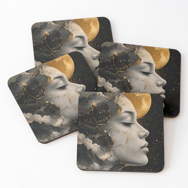 Item preview, Moon Woman — Cosmic and Golden Art designed and sold by ZYVARENNE.