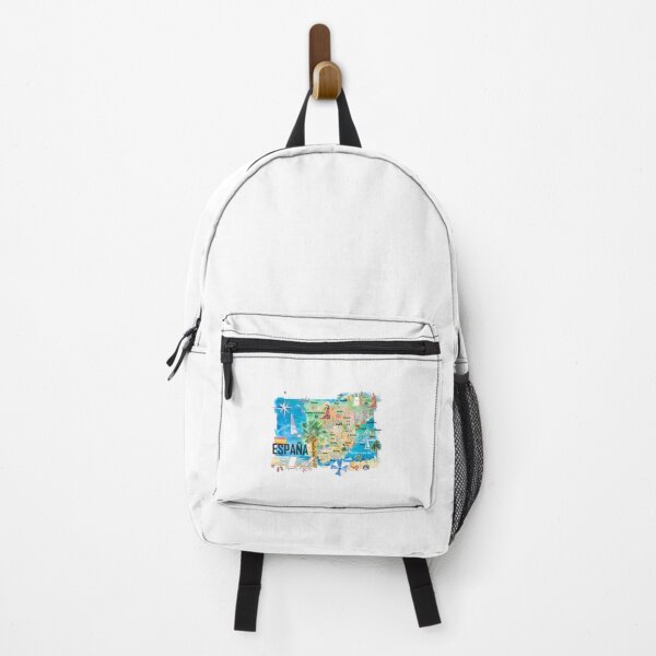 Item preview, Spain Illustrated Country Travel Map With Main Roads And Highlights designed and sold by karmyn-clawso.