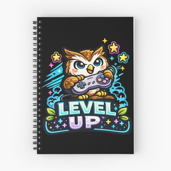 Item preview, Level Up – Gamer Owl Gaming Design designed and sold by ArtisticHeart21.