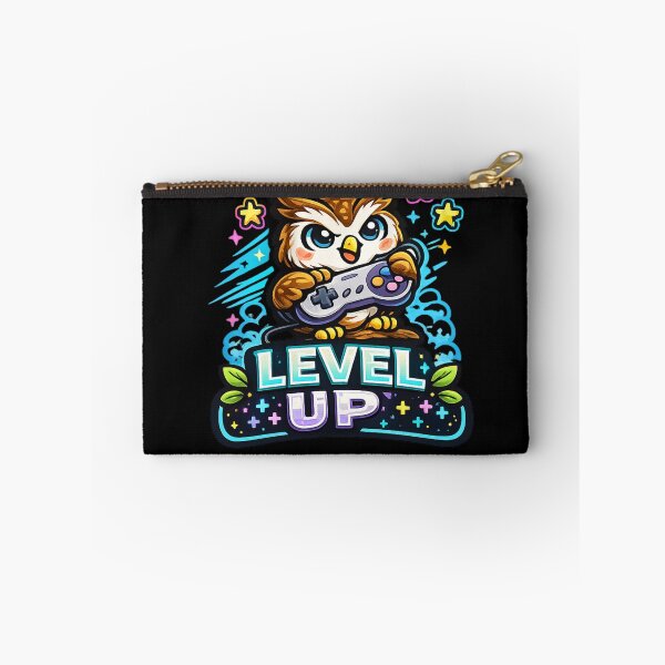 Item preview, Level Up – Gamer Owl Gaming Design designed and sold by ArtisticHeart21.