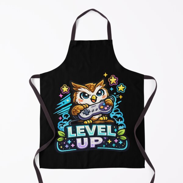 Item preview, Level Up – Gamer Owl Gaming Design designed and sold by ArtisticHeart21.