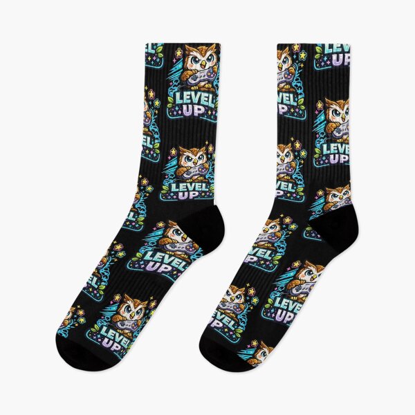Item preview, Level Up – Gamer Owl Gaming Design designed and sold by ArtisticHeart21.