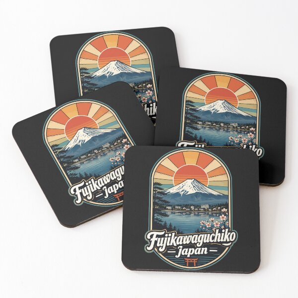 Item preview, Fujikawaguchiko Japan Mount Fuji Retro Travel designed and sold by TomFrontierArt.