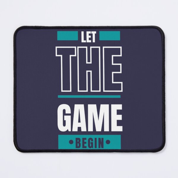Item preview, Let the Game Begin Custom Typography Sports Gaming Design designed and sold by RajDeals.