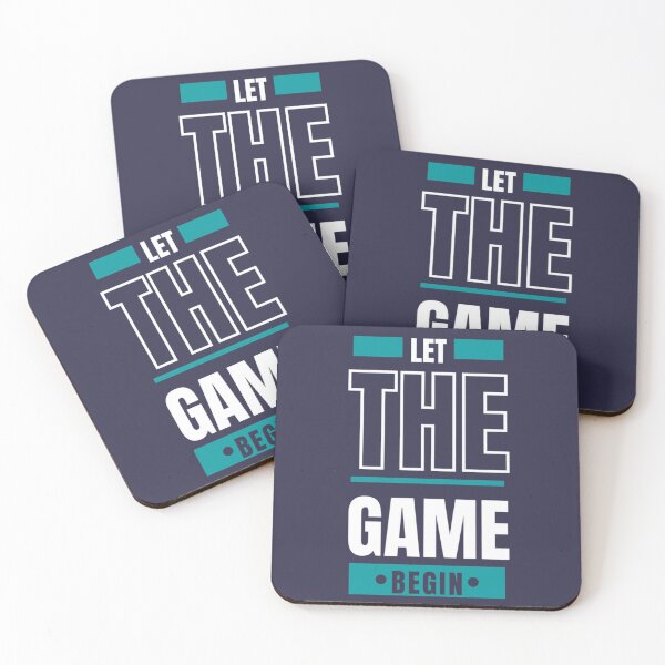 Item preview, Let the Game Begin Custom Typography Sports Gaming Design designed and sold by RajDeals.