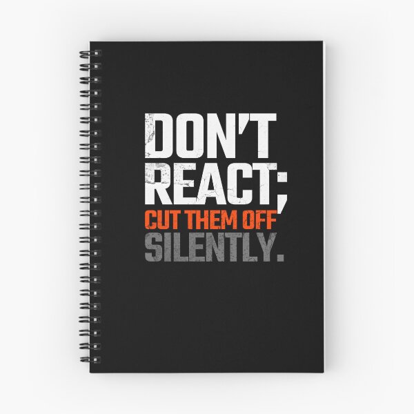 Item preview, Don't React; Cut Them Off Silently Wisdom Print on Back Design designed and sold by AppearoStudio.