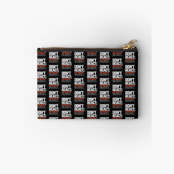 Item preview, Don't React; Cut Them Off Silently Wisdom Print on Back Design designed and sold by AppearoStudio.