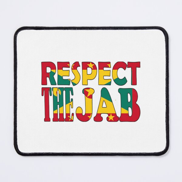 Item preview, St Georges Grenada - Respect The Jab - Grenadian Flag designed and sold by karmyn-clawso.