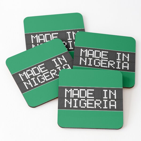 Item preview, Made In Nigeria | Retro LED sign | Pixel Art Typography designed and sold by MammothArt.