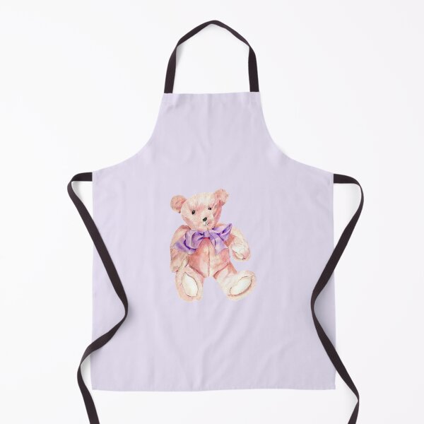 Item preview, Cute pink teddy bear colored pencil drawing designed and sold by Kathryn Green.