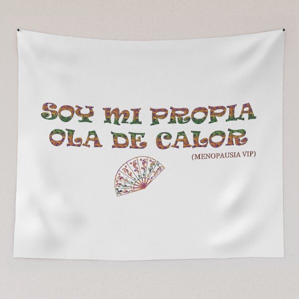 Item preview, Soy mi propia ola de calor - Spanish Menopause Humor designed and sold by Yamy Morrell Art and Design.