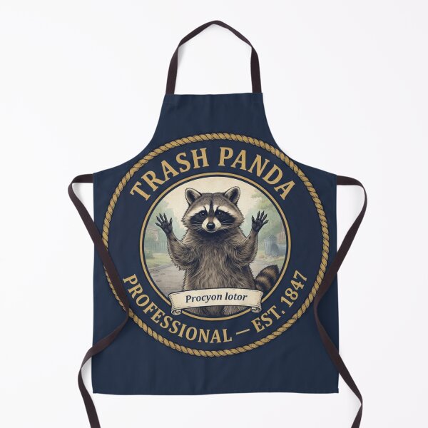 Item preview, Trash Panda Professional Raccoon Club Humor Badge designed and sold by CalmCapy Co.
