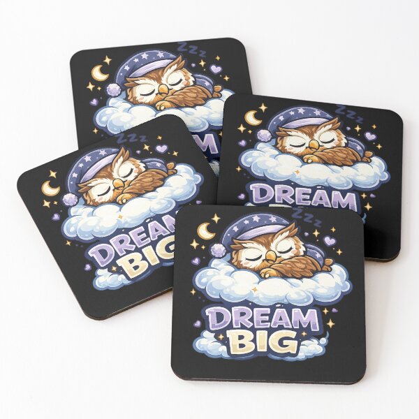 Item preview, Dream Big – Sleepy Owl Night Design designed and sold by ArtisticHeart21.