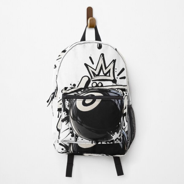 Item preview, 8 Ball Graffiti Streetwear Retro Pool Design-Cool Billiards Eightball Art designed and sold by Mahmoud Salah.