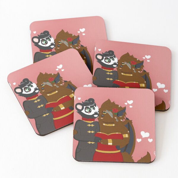 Item preview, Romantic Furry Couple Valentine Love Art designed and sold by MardonesSTO.
