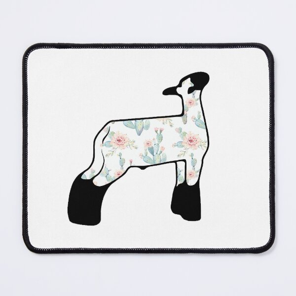 Item preview, Watercolor Cactus Market Wether Lamb Silhouette 1 - Not For Resale Without Permission designed and sold by jazlee-nwallin.