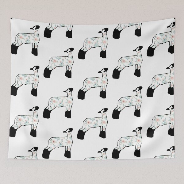Item preview, Watercolor Cactus Market Wether Lamb Silhouette 1 - Not For Resale Without Permission designed and sold by jazlee-nwallin.