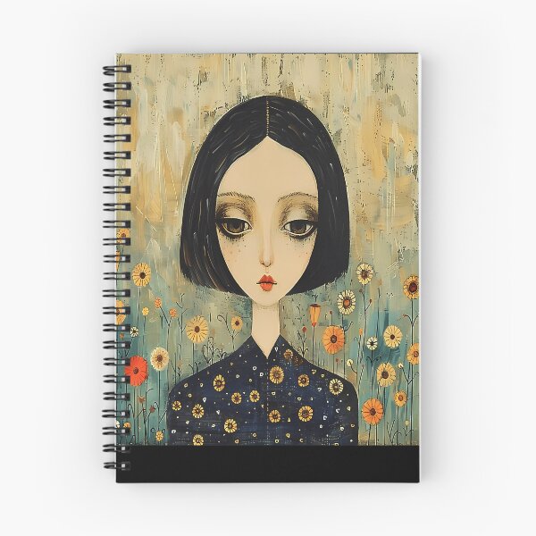 Item preview, Whimsical Floral Girl Portrait designed and sold by StudioPulser.