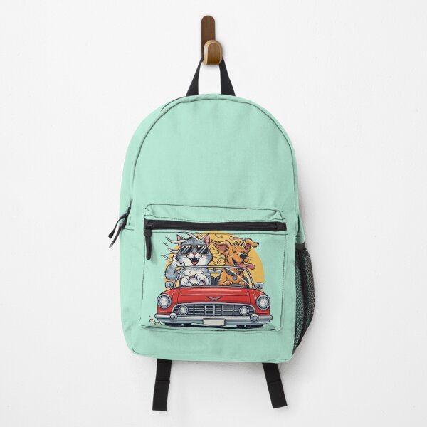 Item preview, Cat and Dog Road Trip Convertible Car designed and sold by SillyPawsStudio.