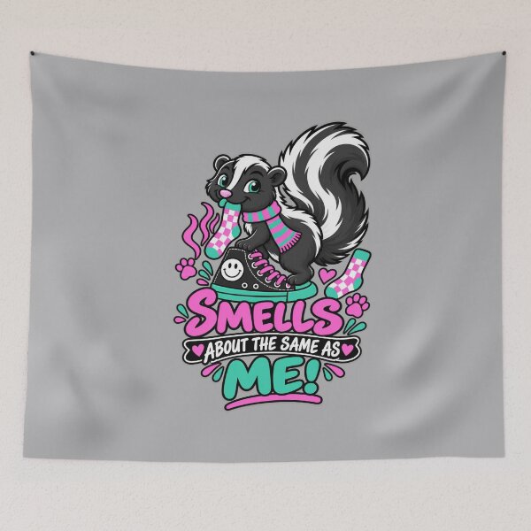Item preview, Smells About the Same as Me – Funny Skunk designed and sold by Aimetoi.