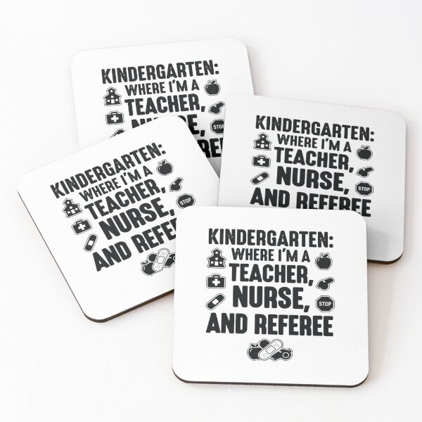 Item preview, Kindergarten: Teacher, Nurse & Referee, Funny Teacher designed and sold by CloudyPress.