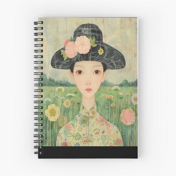 Item preview, Serene Floral Lady Illustration designed and sold by StudioPulser.