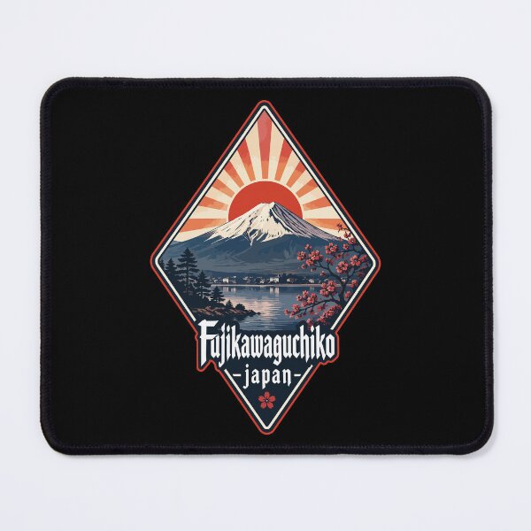 Item preview, Fujikawaguchiko Japan Mount Fuji Retro designed and sold by TomFrontierArt.