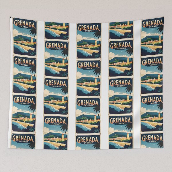 Item preview, St Georges Grenada Vintage Travel Tourism designed and sold by karmyn-clawso.