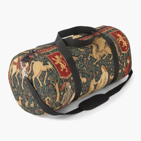 Item preview, Medieval tapestry art featuring knights, dragons, fair maidens and unicorns designed and sold by Vintage Designs +.