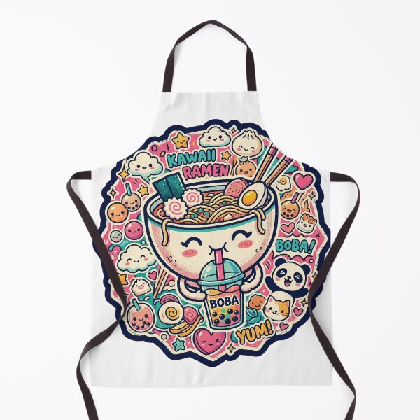 Item preview, Kawaii Ramen Bowl - Cute Boba Anime Noodle Soup designed and sold by Fort Chiswell Trading Company.