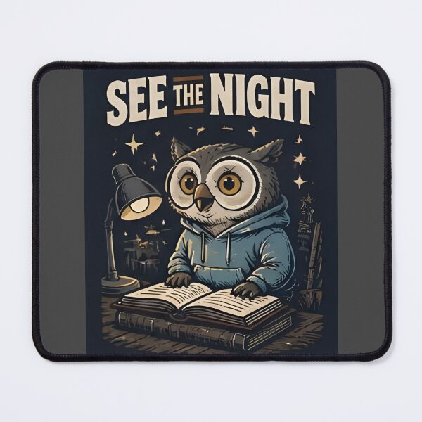 Item preview, See The Night Owl Hoodie – Book Lover Cozy Art designed and sold by Icareis-Studios.