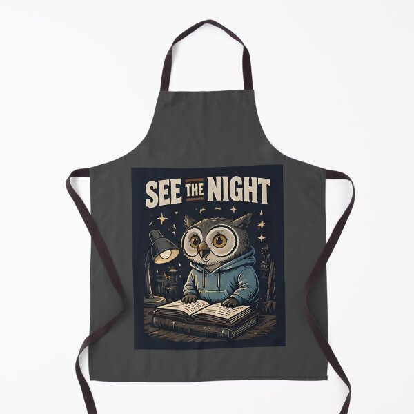 Item preview, See The Night Owl Hoodie – Book Lover Cozy Art designed and sold by Icareis-Studios.