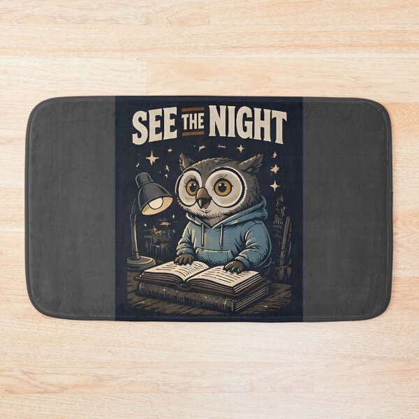 Item preview, See The Night Owl Hoodie – Book Lover Cozy Art designed and sold by Icareis-Studios.