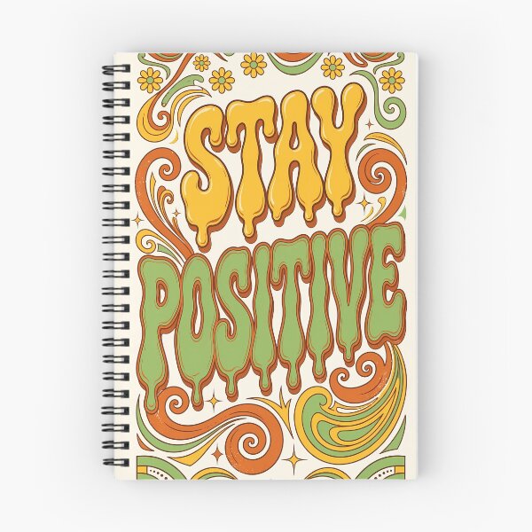 Item preview, Retro 70s Stay Positive Groovy Typography Poster designed and sold by ihtashaminuk.