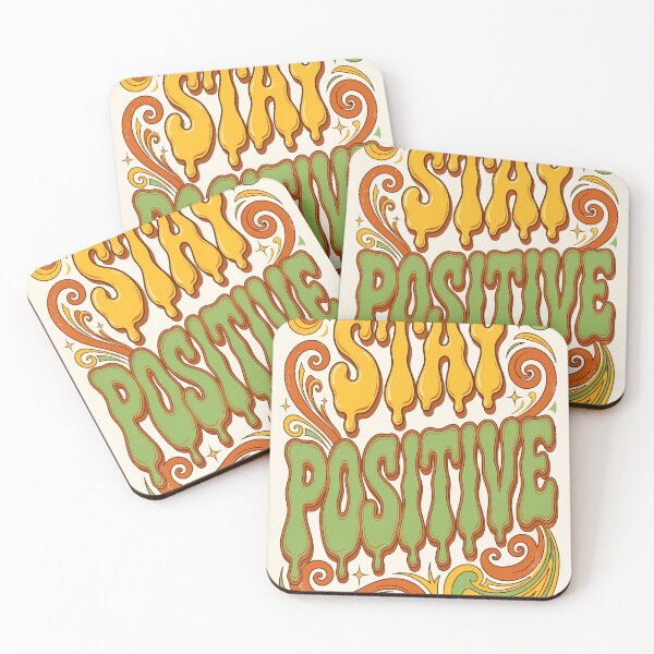 Item preview, Retro 70s Stay Positive Groovy Typography Poster designed and sold by ihtashaminuk.