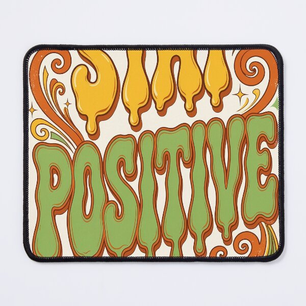 Item preview, Retro 70s Stay Positive Groovy Typography Poster designed and sold by ihtashaminuk.