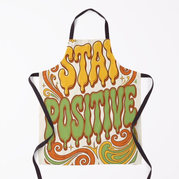 Item preview, Retro 70s Stay Positive Groovy Typography Poster designed and sold by ihtashaminuk.