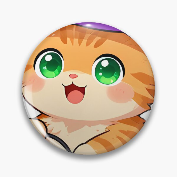 Item preview, Cute Kitten Pumpkin Witch Trick-or-Treat Icon designed and sold by pumsquare.