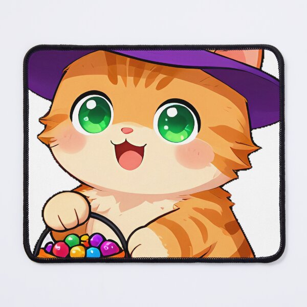 Item preview, Cute Kitten Pumpkin Witch Trick-or-Treat Icon designed and sold by pumsquare.