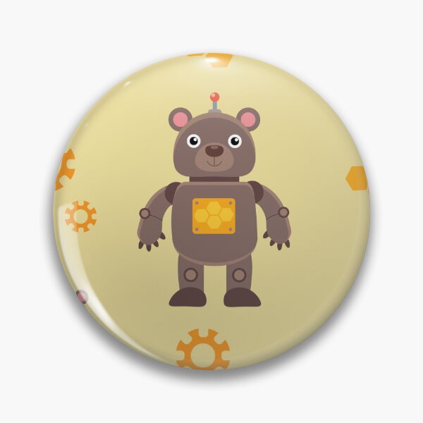 Item preview, Cute Robot Bear Honeycomb Seamless Pattern designed and sold by ElenMart.
