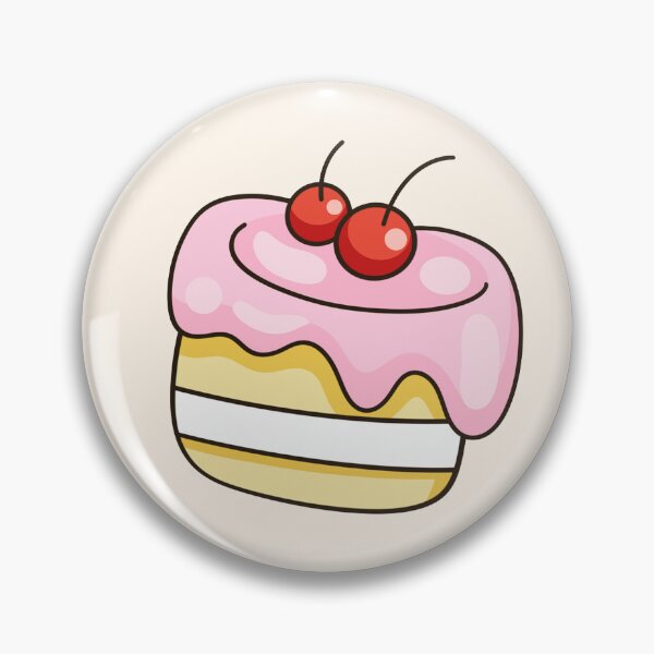 Item preview, Cute Kawaii Pink Cherry Cake Vector designed and sold by Porpor Artwork.
