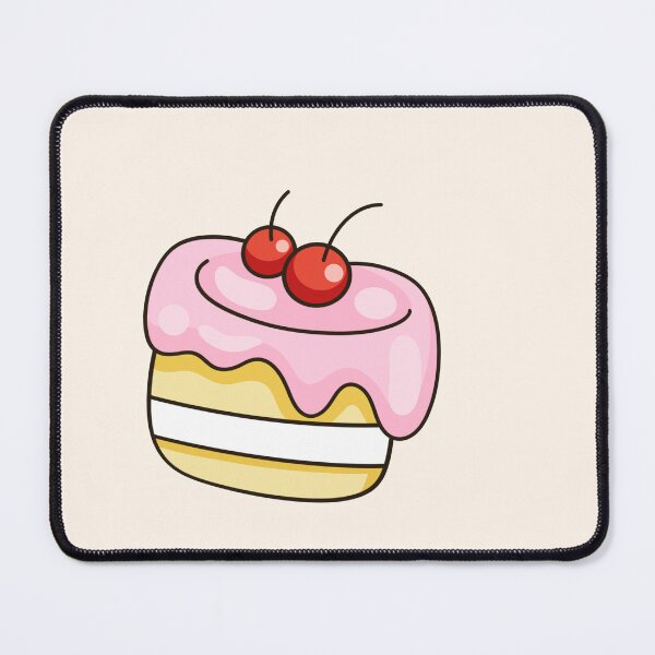 Item preview, Cute Kawaii Pink Cherry Cake Vector designed and sold by Porpor Artwork.